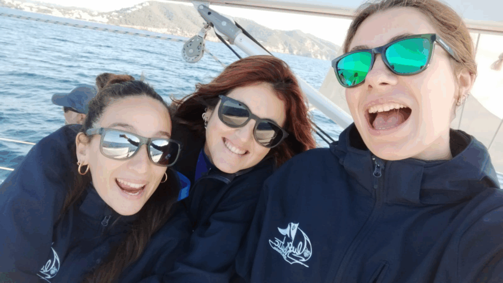 Una de las participantes del Cuerpo Europeo de Solidaridad del Club Náutico Santa Eulalia en Ibiza.